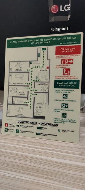 Planos fotoluminiscentes impresos